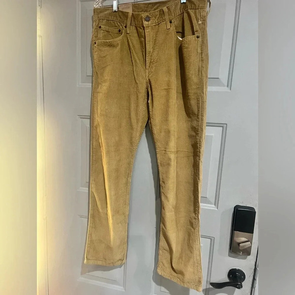 Levi's Women 31X 30 Tan Corduroy Cotton Straight Leg NWT - Picture 5 of 12